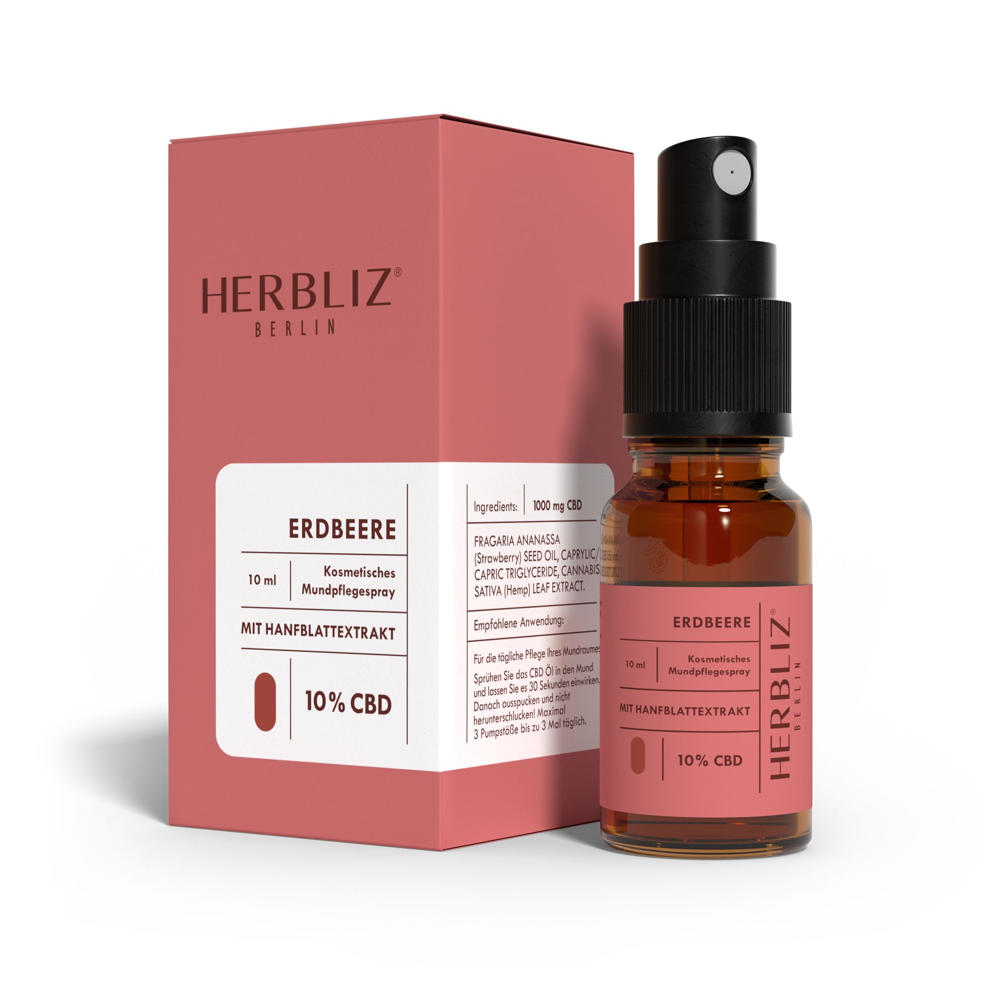 Herbliz Erdbeere CBD Öl