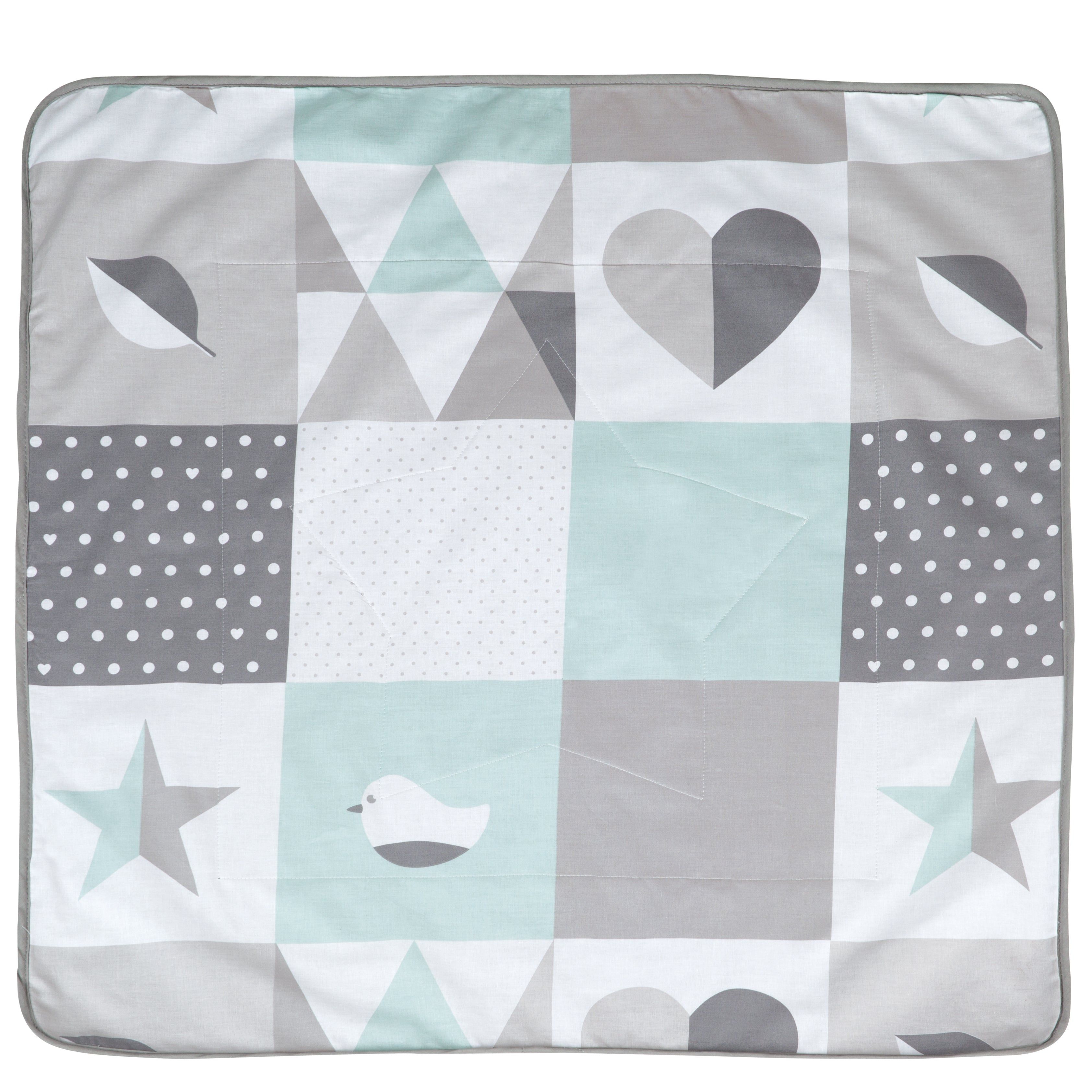 roba Kuscheldecke 'Happy Patch mint'