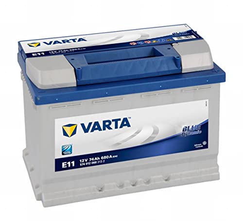 Varta mercury oxide, E11 Blue Dynamic Autobatterie, 574 012 068 3132, 74Ah, 680A