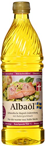 ALBAÖL - schwedische Rapsöl-Zubereitung mit Buttergeschmack 750ml (1 x 750ml Flasche)